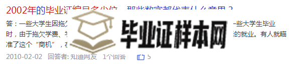 2002年中专毕业证编号多少位