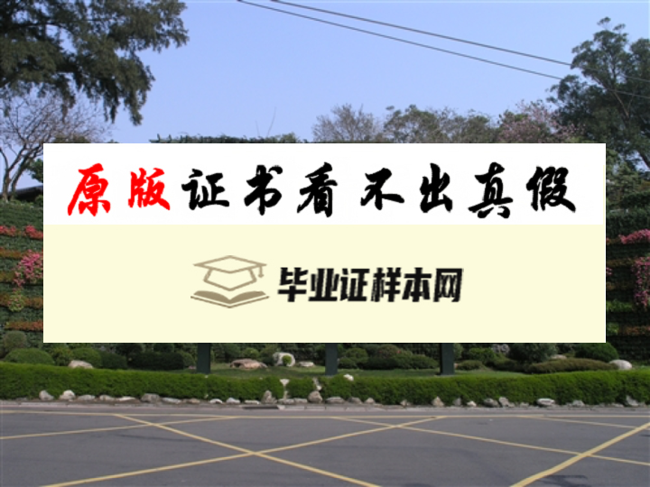 台湾淡江大学毕业证书模板