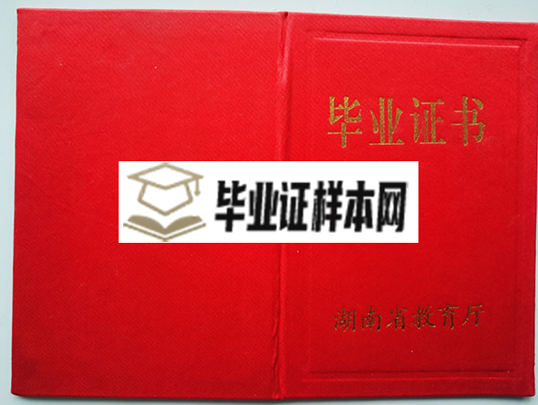 岳阳市2002年中专毕业证封皮