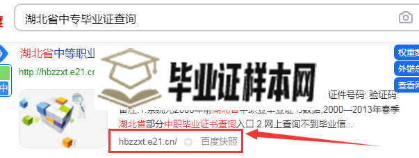 湖北省中专毕业证网上查询第二步