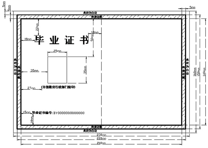 山西省高中毕业证内芯基本样式