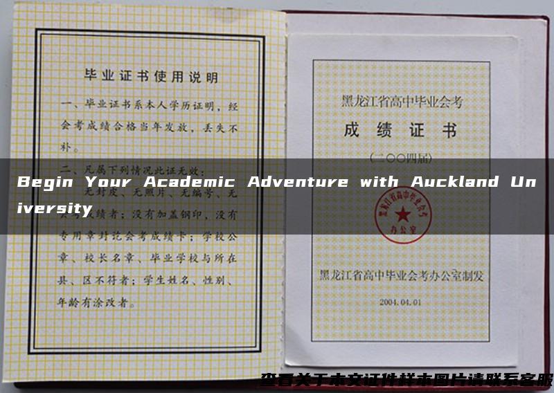 Begin Your Academic Adventure with Auckland University