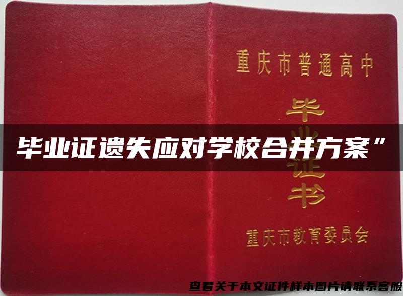 毕业证遗失应对学校合并方案”