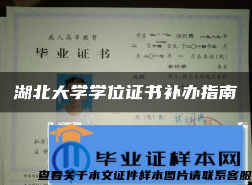 湖北大学学位证书补办指南