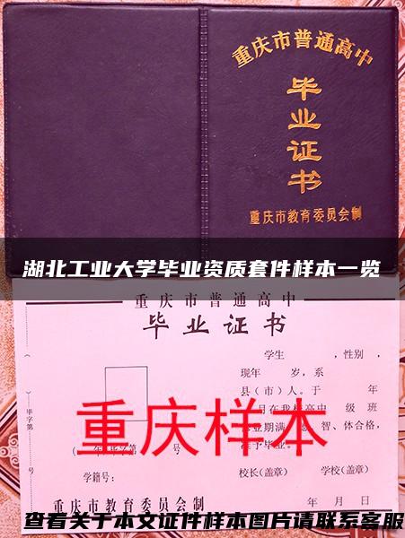 湖北工业大学毕业资质套件样本一览