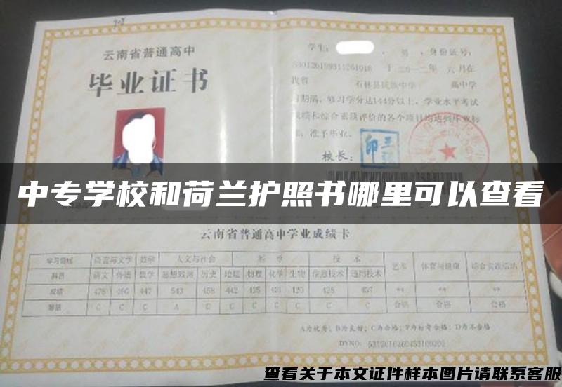 中专学校和荷兰护照书哪里可以查看