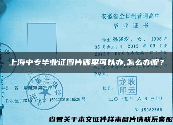 上海中专毕业证图片哪里可以办,怎么办呢？