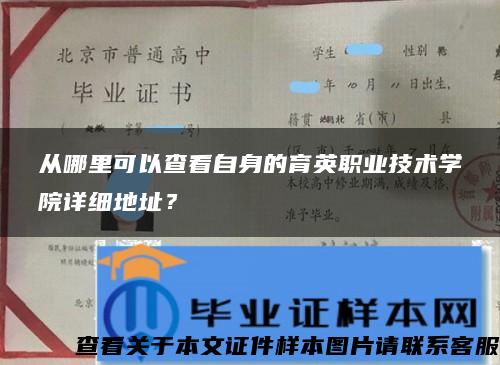 从哪里可以查看自身的育英职业技术学院详细地址？