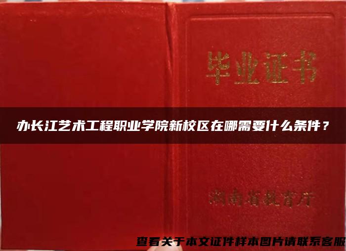 办长江艺术工程职业学院新校区在哪需要什么条件？