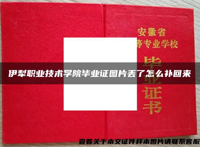 伊犁职业技术学院毕业证图片丢了怎么补回来