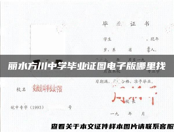 丽水方川中学毕业证图电子版哪里找