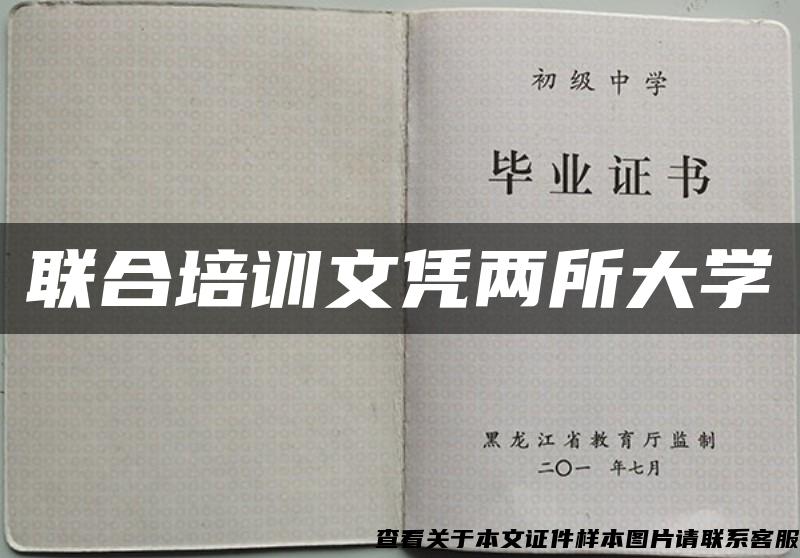 联合培训文凭两所大学