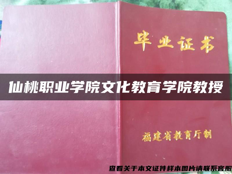 仙桃职业学院文化教育学院教授