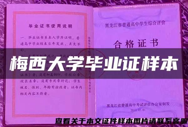 梅西大学毕业证样本