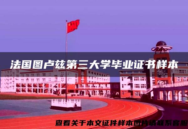 法国图卢兹第三大学毕业证书样本