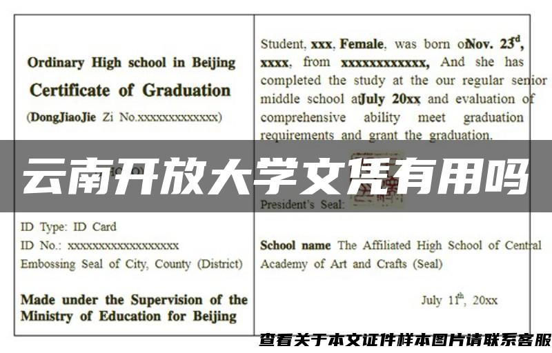 云南开放大学文凭有用吗