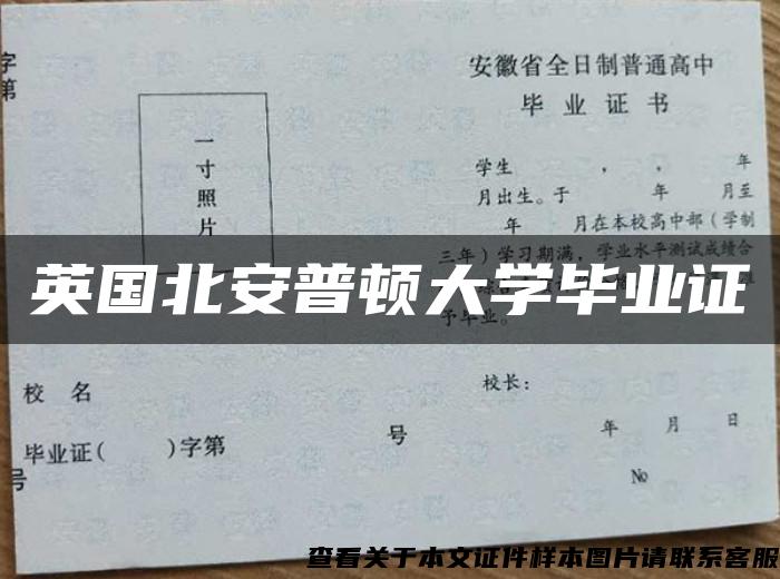 英国北安普顿大学毕业证