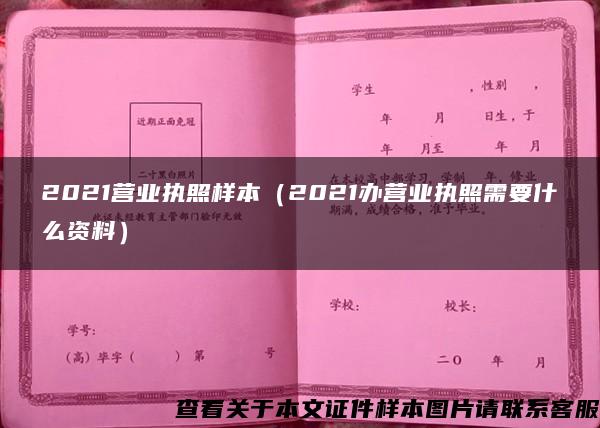 2021营业执照样本（2021办营业执照需要什么资料）