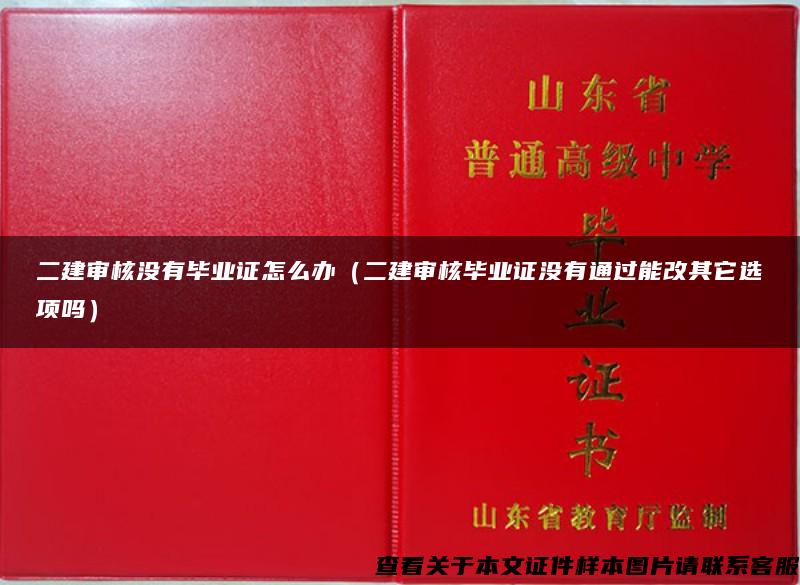 二建审核没有毕业证怎么办（二建审核毕业证没有通过能改其它选项吗）