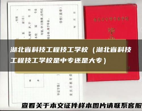 湖北省科技工程技工学校（湖北省科技工程技工学校是中专还是大专）