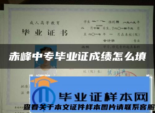 赤峰中专毕业证成绩怎么填