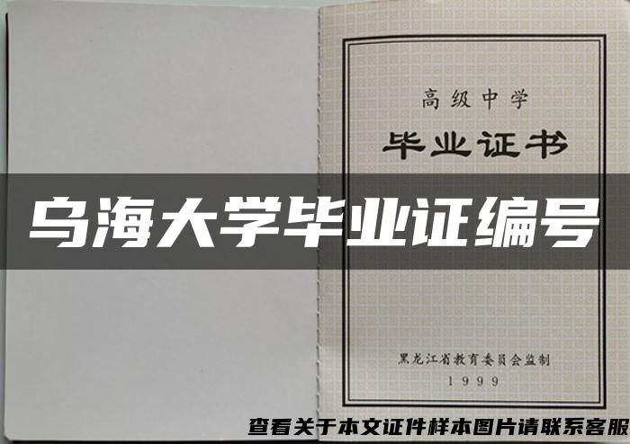 乌海大学毕业证编号