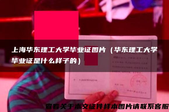 上海华东理工大学毕业证图片（华东理工大学毕业证是什么样子的）