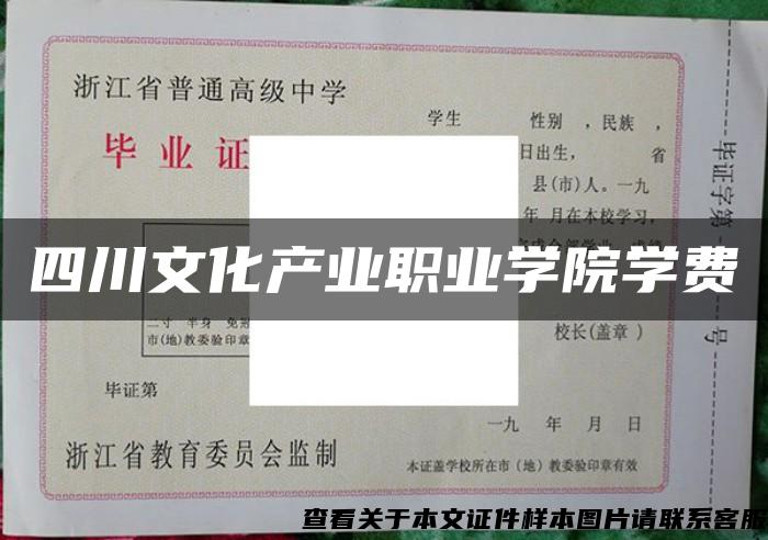 四川文化产业职业学院学费