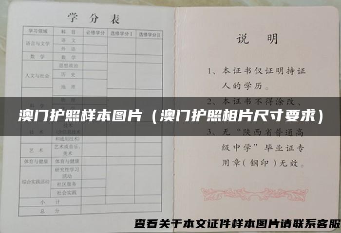 澳门护照样本图片（澳门护照相片尺寸要求）