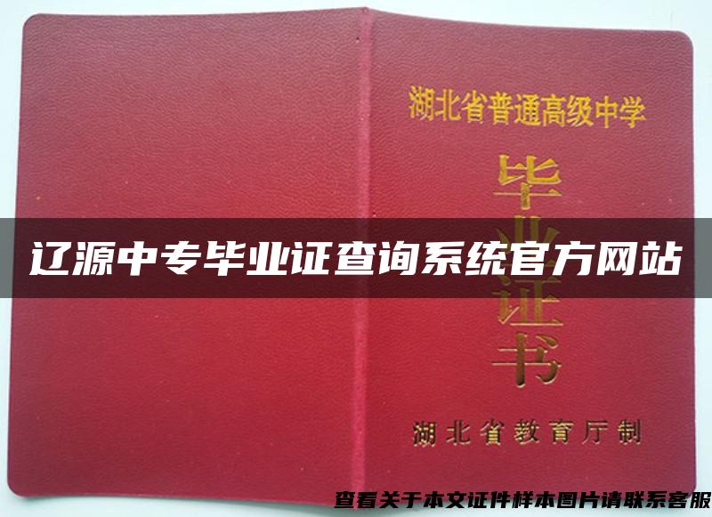 辽源中专毕业证查询系统官方网站