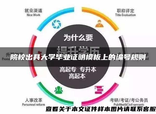 院校出具大学毕业证明模板上的编号规则