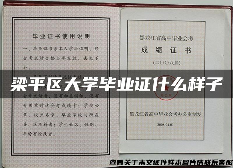 梁平区大学毕业证什么样子