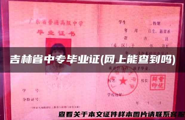 吉林省中专毕业证(网上能查到吗)