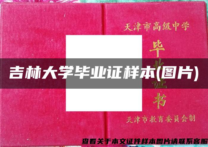 吉林大学毕业证样本(图片)