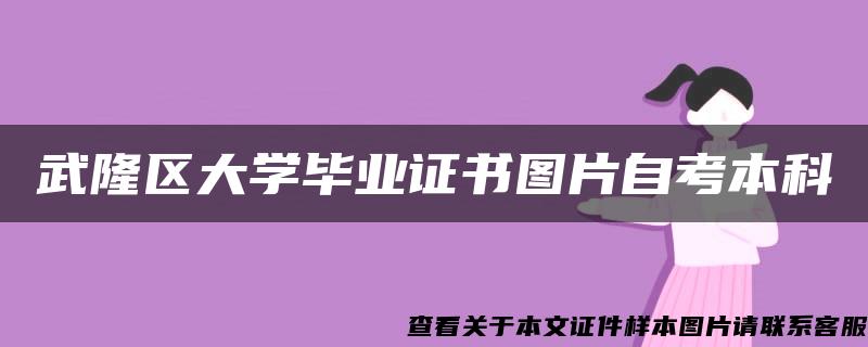 武隆区大学毕业证书图片自考本科