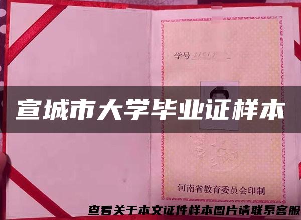 宣城市大学毕业证样本