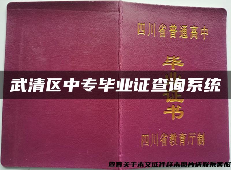 武清区中专毕业证查询系统