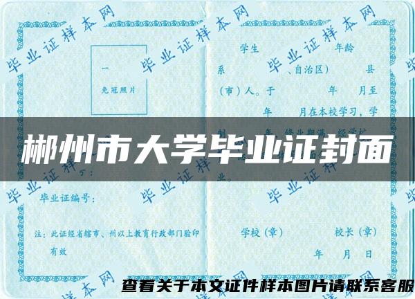 郴州市大学毕业证封面