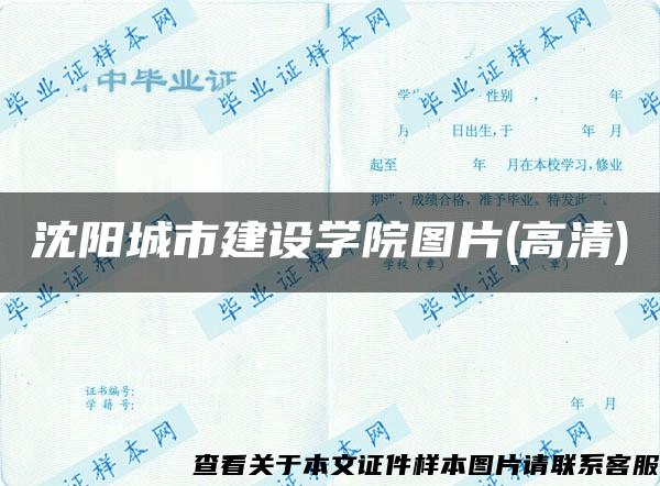 沈阳城市建设学院图片(高清)