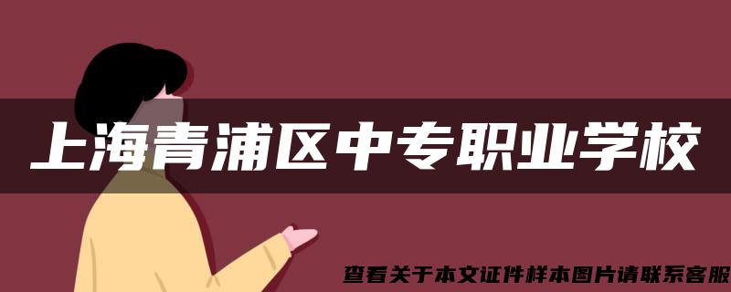 上海青浦区中专职业学校