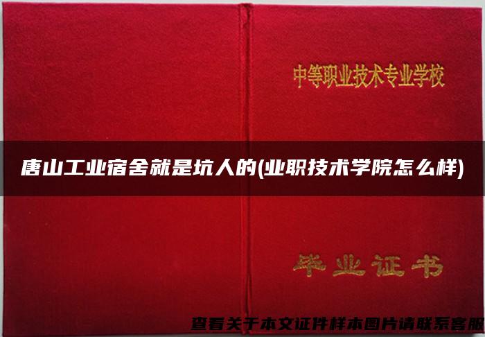 唐山工业宿舍就是坑人的(业职技术学院怎么样)