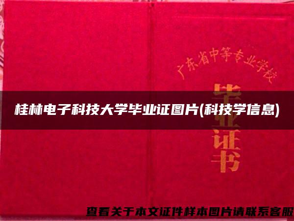 桂林电子科技大学毕业证图片(科技学信息)