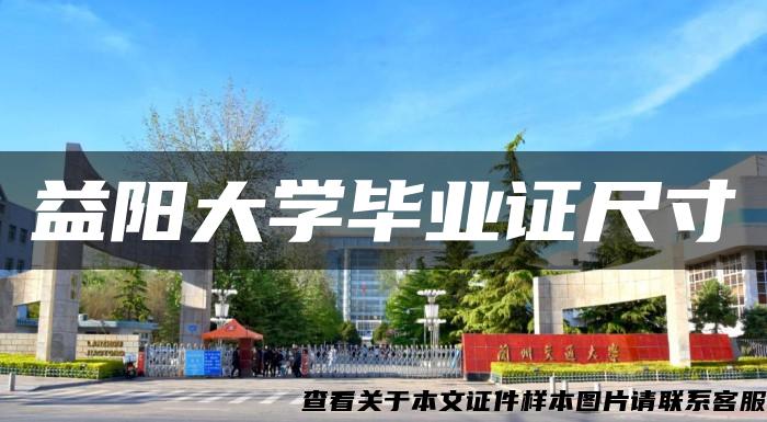 益阳大学毕业证尺寸