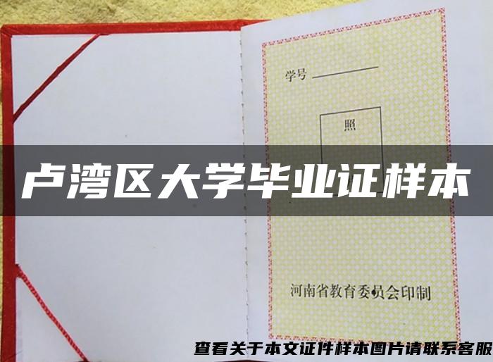 卢湾区大学毕业证样本