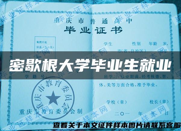 密歇根大学毕业生就业