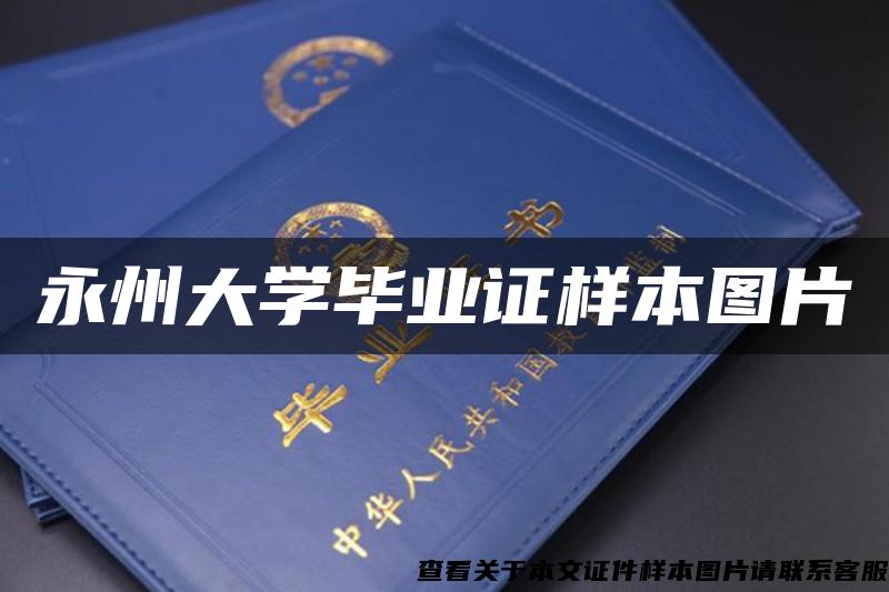 永州大学毕业证样本图片