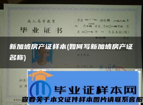 新加坡房产证样本(如何写新加坡房产证名称)