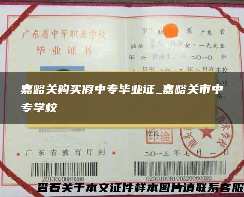 嘉峪关购买假中专毕业证_嘉峪关市中专学校