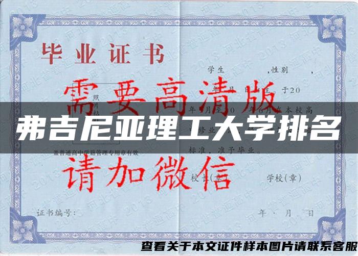 弗吉尼亚理工大学排名