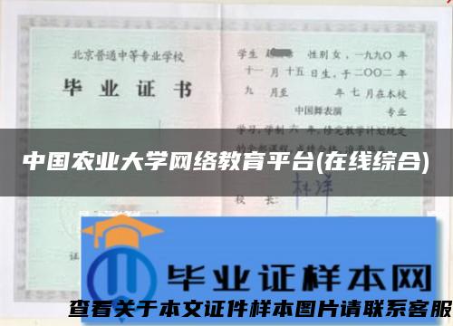 中国农业大学网络教育平台(在线综合)